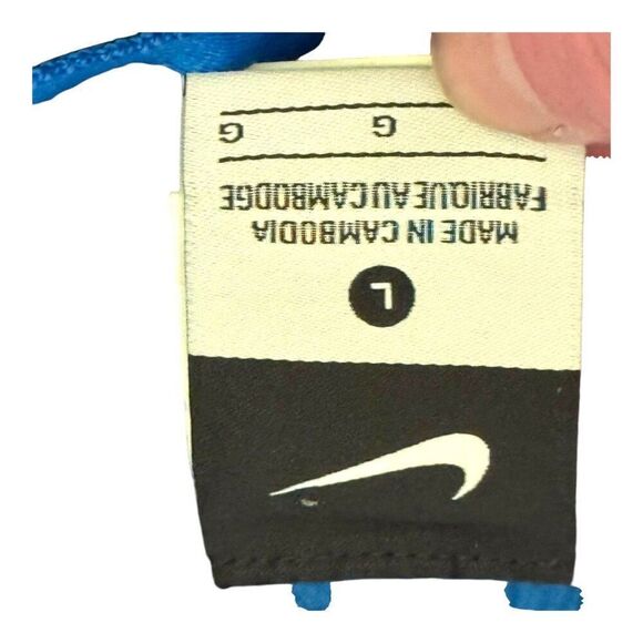 Nike Mens Large Blue Board Shorts Swim Trunks Floral Drawstring Bathing Suit - Picture 3 of 7